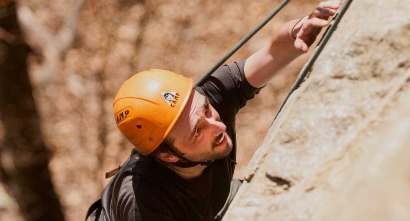 adults unplug on outdoor trip